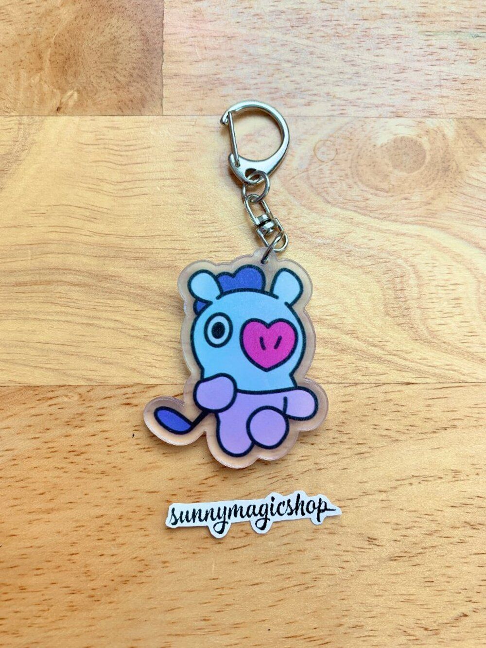 BTS BT21 Baby Line Friends Acrylic Keychain Dancing Mang Jung Hoseok J-Hope